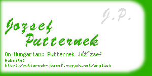 jozsef putternek business card